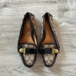 Coach Women's Brown and Black Loafers